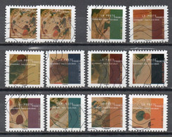 France 2021 Oblitéré: Kandinsky Avec 2 Identiques - Adhesive Stamps