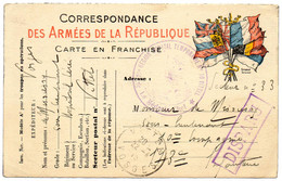 1915.C.P.F.M.POUR LE FRONT."DISPARU". "HOPITAL N°10". VITTEL (VOSGES) - War Stamps