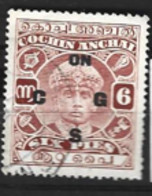 India   Cohin  1932   SG  035  Overprint      Fine Used - Cochin