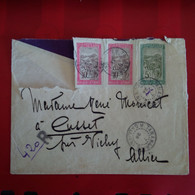 LETTRE MADAGASCAR TANANARIVE POUR CUSSET PAR VICHY - Covers & Documents