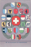 Die Kantonswappen Der Eidgenossenschaft, Litho (584) - St. Anton