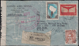 ARGENTINE - LETTRE DE BUENOS AIRES AERIENNE POUR NEW-YORK USA - LE 17-9-1942 - CENSURE EXAMINED BY 5757. - Covers & Documents