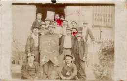 Belle Carte Photo à Identifier Ecrit Sur Le Fanion Les Pieds De Vigne De Billancourt Marqué En Haut Pension De Famille - Photographs