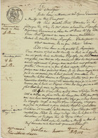 1843 MAISON NEUILLY EN THELLE Oise PAR Picquefeu Fabricant De Soie à Paris Et Hour Marchand épicier  Congé De Bail Signa - Manuscripts
