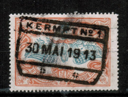 Chemins De Fer TR 46, Obliteration Centrale KERMPT NO 1, R.R.R.RARE - 1895-1913