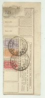 RICEVUTA PACCHI LIRE 1 + CENT. 25 + CENTESIMI 50 DA MAROSTICA  PER CAMPI BISENZIO 1925 - Postpaketten