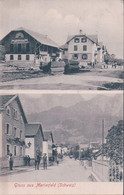 Gruss Aus Maienfeld GR, Rues Et Gasthaus Falknils (7.11.1910) - Maienfeld