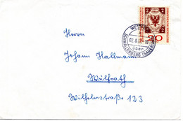 58150 - Bund - 1960 - 20Pfg Interposta '59 EF A Bf WESTFELD -> Wuelfrath - Briefmarken Auf Briefmarken