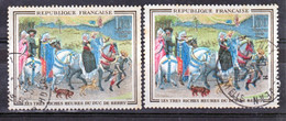 France  1457c Rouge Très Décalé Et Normal Oblitéré Used - Used Stamps
