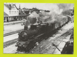 CPM TRAIN VOIR DOS 62 ETAPLES Locomotive à Vapeur 230 D 91 Et Son Train De Voyageurs En Gare En 1964 - Etaples