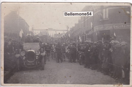 Rare Carte Photo Dept 62 - Harnes - Cyclisme - Départ De La Course - Photo D'art Dupont Harnes ( Voir Scan Recto-verso) - Harnes