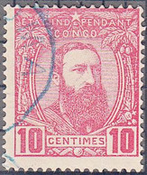 BELGIAN CONGO  SCOTT NO 7  USED  YEAR   1887 - 1884-1894