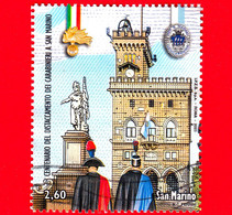 SAN MARINO - Usato - 2021 - 100 Anni Insediamento Dei Carabinieri A San Marino - Carabiniere, Gendarme, Piazza - 2.60 - Usados