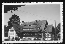 Orig. Foto Um 1930 Schreiberhau Szklarska Poreba Lukasmühle Cafe, Schultheiss Reklame, Schlesien - Schlesien