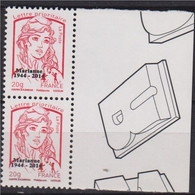 Marianne Et La Jeunesse Paire 4767aa Du Bloc 40 Timbres Multi-impressions Salon Automne TVP LP -20g Taille Douce - 2013-2018 Marianne Di Ciappa-Kawena