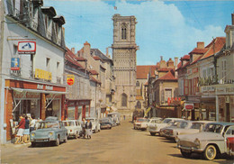 58-CLAMECY- PLACE DU GRAND MARCHE , LA COLLEGIALE ST MARTIN - Clamecy