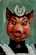 Thiele, Arthur Schwein Personifiziert 1917II (Ränder Abgestoßen) Cochon - Thiele, Arthur