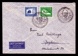 DR Luftpost-Brief KONSTANZ - 8.7.1938 - Mi.669,670 Mit SST "Zeppelinpost-Ausstellung In Der Geburtsstadt Zeppelin" - Covers & Documents