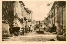 Saillans * Le Fossé Et La Mairie Du Village * Le Café Des Sports - Autres & Non Classés