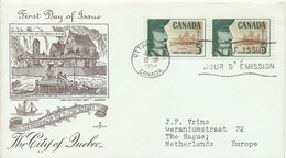 Canada Gelopen FDC  Tgv.  350 Jaar Quebec (6024) - Brieven En Documenten