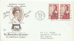 Canada Gelopen FDC Tgv. Opening The ST. Lawrence Seaway (6028) - Brieven En Documenten