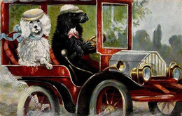 Hunde Personifiziert Auto 1910 I-II Chien - Hunde