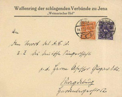 Zwischenkriegszeit Waffenring Der Schlagenden Verbände Zu Jena 1923 I-II - Unclassified