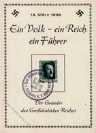 NS-GEDENKBLATT WK II - Der Gründer Des Großdeutschen Reiches 1938 I - Ohne Zuordnung