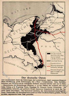 NS-LANDKARTE WK II - Der DEUTSCHE OSTEN DEUTSCHE OSTGEBIETE 1939 I-II - Ohne Zuordnung