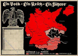 NS-LANDKARTE WK II - HEIMKEHR In Das ALTREICH - EIN VOLK EIN REICH EIN FÜHRER S-o 1938 I - Ohne Zuordnung