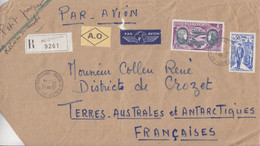 Lettre Recommandée Par Avion En AO, Obl Merdrignac Le 18/1/74 Sur 1696, PA 47 (10F50) Pour Crozet - Covers & Documents