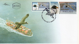 Israel 2010 Extremely Rare, Eagle Seagull Bird, ATM Stamp, Designer Photo Proof, Essay+regular FDC 16 - Sin Dentar, Pruebas De Impresión Y Variedades