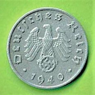 UN REICHSPFENNIG / 1940 A -  / ZINC - 1 Reichspfennig