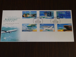 Hong Kong 1998 International Airport SET Of 2 FDC VF - FDC