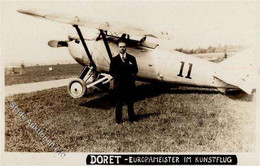 Flugzeug Marcel Doret Kunstflieger Foto-Karte I-II Aviation - Unclassified