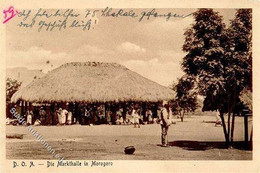 Kolonien Deutsch-Ostafrika Die Markthalle In Morogoro Stpl. Kilimatinde 20.10.12 I-II Colonies - Unclassified