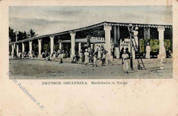 Kolonien Deutsch-Ostafrika Tanga Markthalle 1909 II (Marke Entfernt, Fleckig) Colonies - Unclassified
