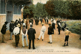 Lamalou Les Bains * Un Jeu De Boules Au Marché " Un Point Difficile ! " * Pétanque Boulistes Boulodrome - Lamalou Les Bains