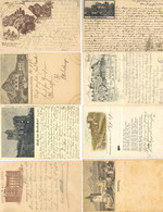 Vorläufer 1887 - 1895 Lot Mit 8 Ansichtskarten II (oft Briefträgerfalz Und Andere Lesuren) - Unclassified