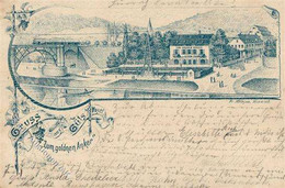 Vorläufer 1893 - GÜLS,Mosel Mit Gasthaus Zum Goldenen Anker I-II - Unclassified