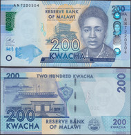 MALAWI - 200 Kwacha 2016 P# 60c Africa Banknote - Edelweiss Coins - Malawi