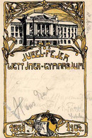 Studentika DRESDEN - Sign.Jugend Stiklkarte 25 Jähr. Jubel-Feier Wettiner-Gymnasium 1904 Ecke Gestoßen! II - Unclassified