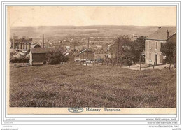 HALANZY ..-- Panorama . 1947 Vers IXELLES ( Mme Vve G. BOUVET )  Les USINES !! - Aubange