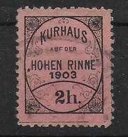 KuK K.u.k Austria Romania Hungary Transylvania Hotel Post Hohen Rinne 1903 - Transylvania