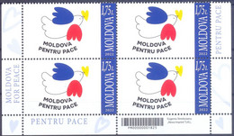 2022. Moldova, Moldova For Peace, 4v Se-tenant, Mint/** - Moldavie