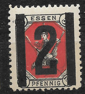 Privatpost Essen,  Guter Wert Der Privat-Stadt-Post-Gesellschaft  Von 1888 - Poste Privée
