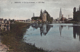 CPA Bruges - Le Lac D'amour - ND Phot - Oblitéré En 1911 - Brugge