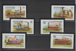 Cambodge 1999 Trains 1589-94, 6 Val ** MNH - Cambodge