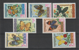 Kampuchea 1983 Papillons 369-75, 7 Val ** MNH - Kampuchea