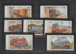 Kampuchea 1984 Trains 463-69, 7 Val ** MNH - Kampuchea